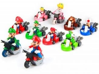 10pcs / Set Cute Super Mario Bros Kart Pull Back Car PVC Action Figure Toy