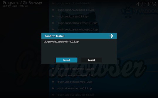Screen Shot 2018 02 23 at 4.23.20 PM - Adult Swim for Kodi: Download and Install Adult Swim with Git Browser