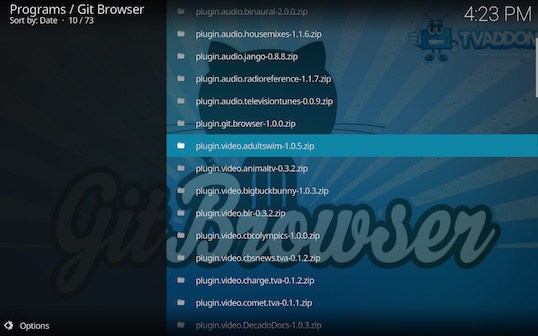 Screen Shot 2018 02 23 at 4.23.17 PM - Adult Swim for Kodi: Download and Install Adult Swim with Git Browser