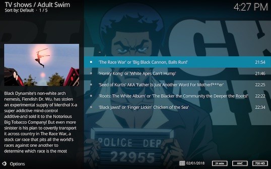 Screen Shot 2018 02 23 at 4.27.27 PM - Adult Swim for Kodi: Download and Install Adult Swim with Git Browser