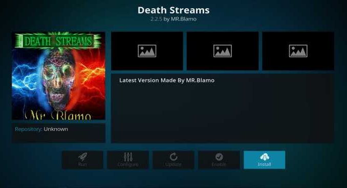 Death Streams Addon Guide