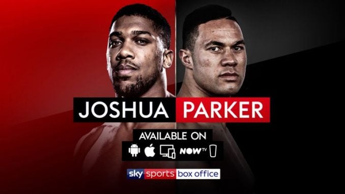 Joshua vs Parker live stream
