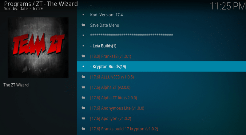 krypton builds Kryptikz ZT Kodi Build