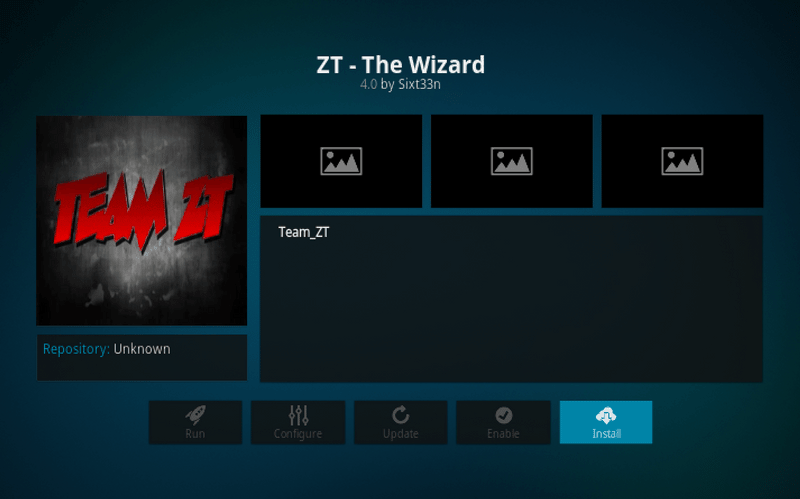 install zt the wizard