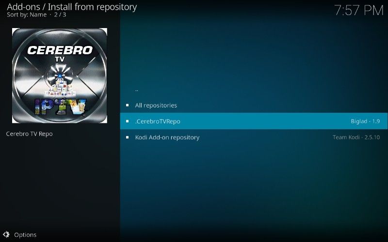 cerebro tv repository