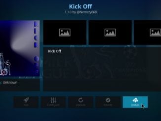 How to Install Kick Off Addon on Kodi 17.6
