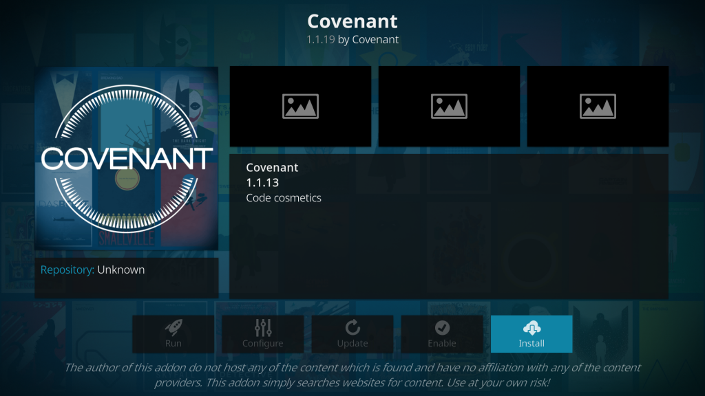 Covenant Kodi