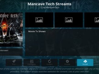 Mancave Tech Streams Addon Guide