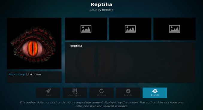 Reptilia Addon Guide - Kodi Reviews