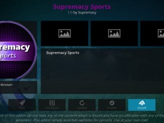Supremacy Sports Addon Guide - Kodi Reviews