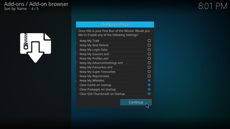 one nation portal settings