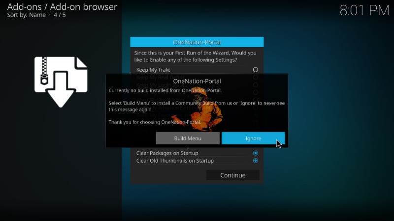 kodi collusion build menu