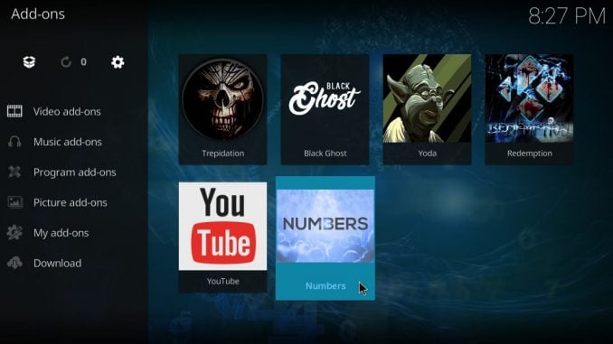 How to Install Numbers Addon on Kodi 17.6