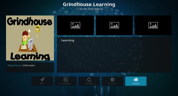 GrindHouse Learning Addon - Kodi Reviews