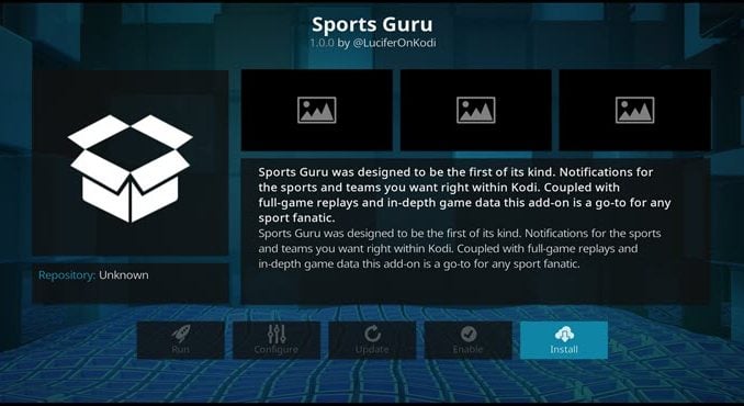 Sports Guru Addon Guide - Kodi Reviews