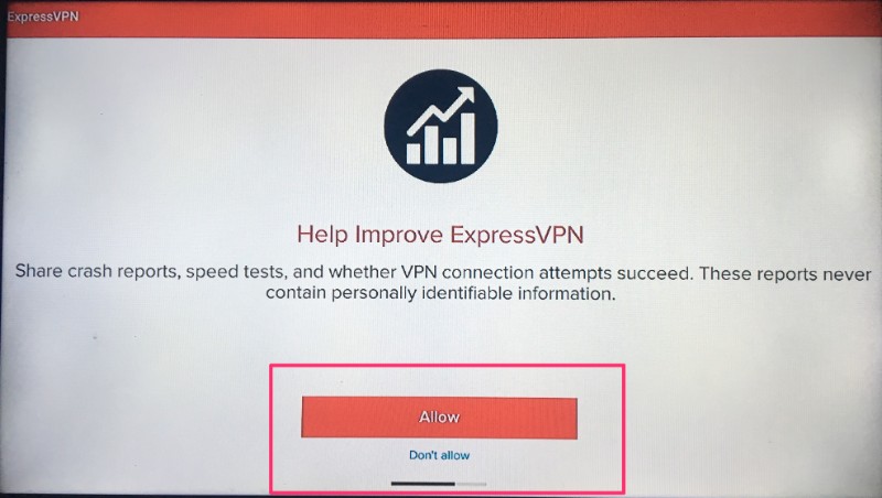 allow reports with expressvpn on firestick
