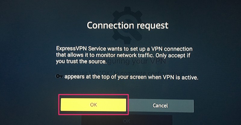 firestick vpn connection request