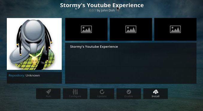 Stormy's Youtube Experience Addon Guide