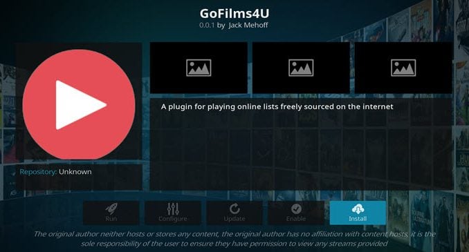 GoFilms4U Addon Guide - Kodi Reviews