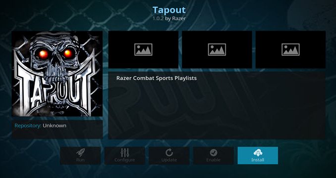 Tapout Addon Guide - Kodi Reviews