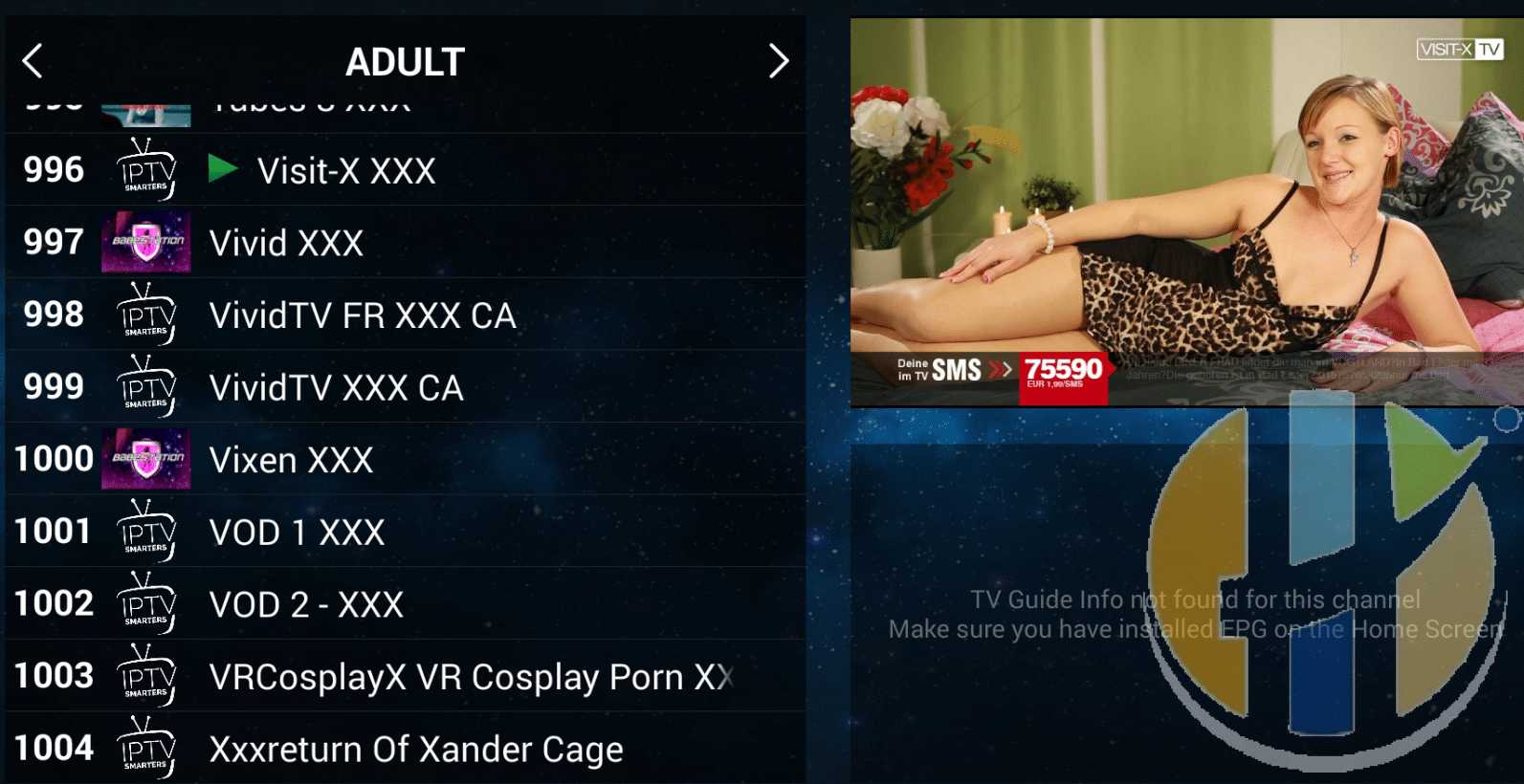 SuperFast streams IPTV Service also Include a range of Adult XXX Channels.