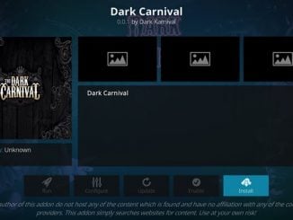 Dark Carnival Addon Guide - Kodi Reviews