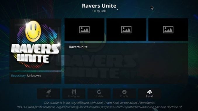 Ravers Unite Addon Guide - Kodi Reviews