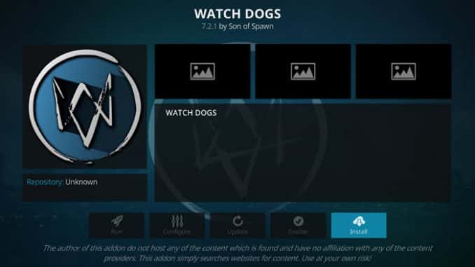 Watch Dogs Addon Guide - Kodi Reviews