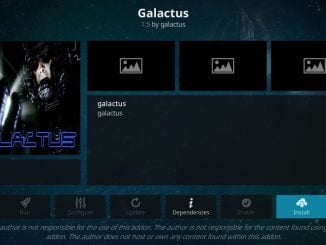 how to install galactus kodi addon