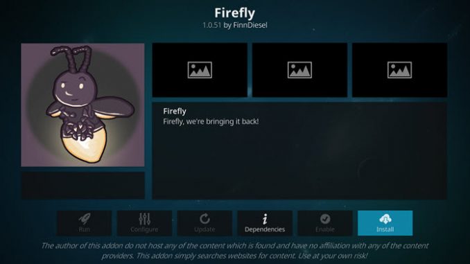 Firefly Addon Guide - Kodi Reviews