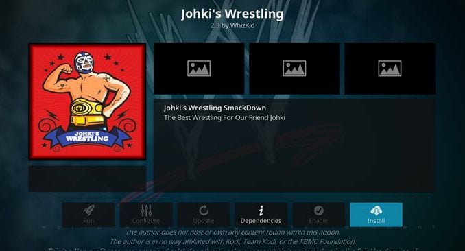 Johki's Wrestling Addon Guide - Kodi Reviews