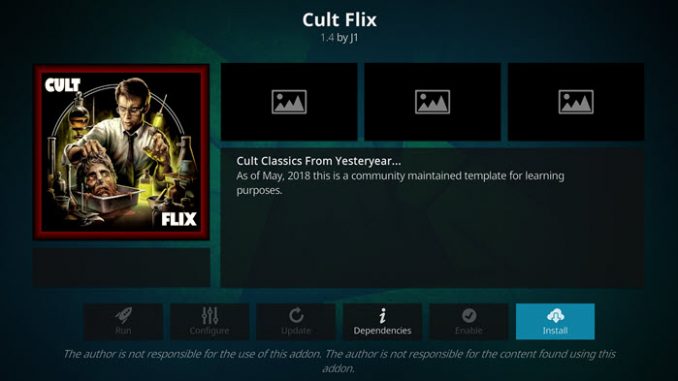 Cult Flix Addon Guide - Kodi Reviews