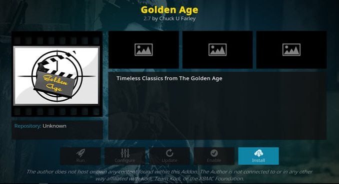 Golden Age Addon Guide - Kodi Reviews
