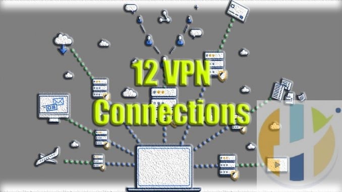 Strong 12 VPN connections same time