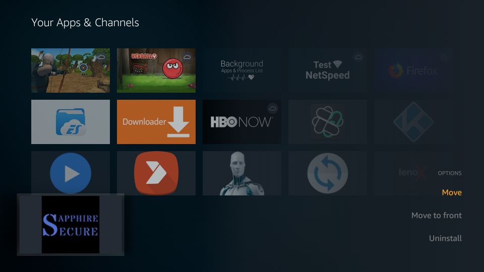 how to get sapphire secure iptv on amazon Firestick
