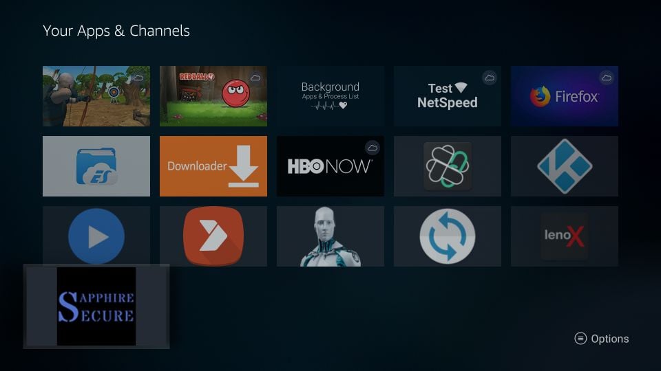 how to install sapphire secure iptv on Firestick