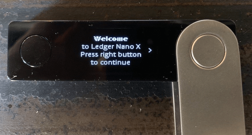 ledger nano x display