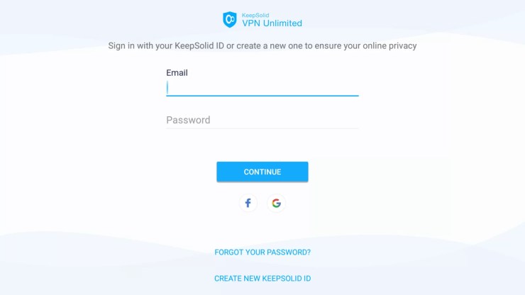 Enter the Email ID and password and start using VPN Unlimited on Firestick.