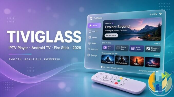TiviGlass IPTV player for Android TV Google TV and Fire Stick 2026