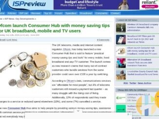 ISPreview coverage of Ofcom Consumer Hub launch money-saving tips for UK broadband mobile and TV September 2026