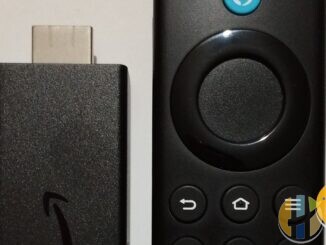Amazon Fire TV Stick 3rd generation and Alexa Voice Remote on a light surface, September 2026 documentary crop