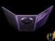 Huawei Mate XT 2 Ultimate Design purple tri-fold phone official product render, partially unfolded