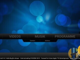 Real official Kodi Confluence skin homescreen from a stock install — local media library UI, no third-party pirate repository panels.
