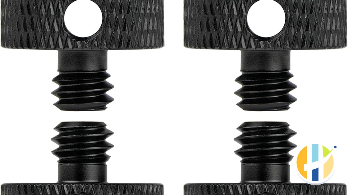 Camera tripod threaded screw adapters, husham.com stamp