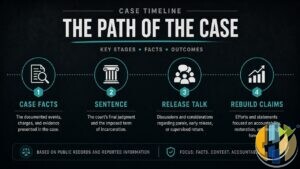 Omi In A Hellcat case timeline — raid sentence release rebuild