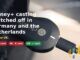 Chromecast plugged into a TV, Disney+ casting switched off in Germany and the Netherlands but not the UK