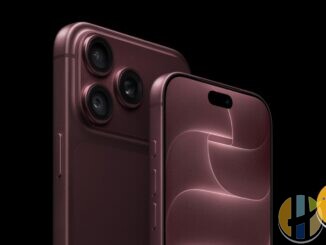 Apple press image of the iPhone 18 Pro in burgundy, rear camera and front display