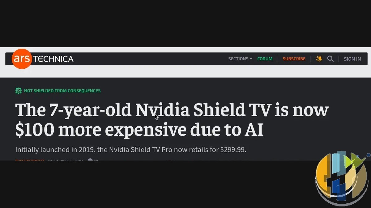 Ars Technica coverage of NVIDIA raising Shield TV Pro to $299 and discontinuing the standard model
